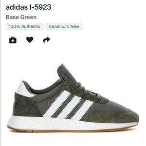 Adidas I-5923 in Base Green size W 7.5
